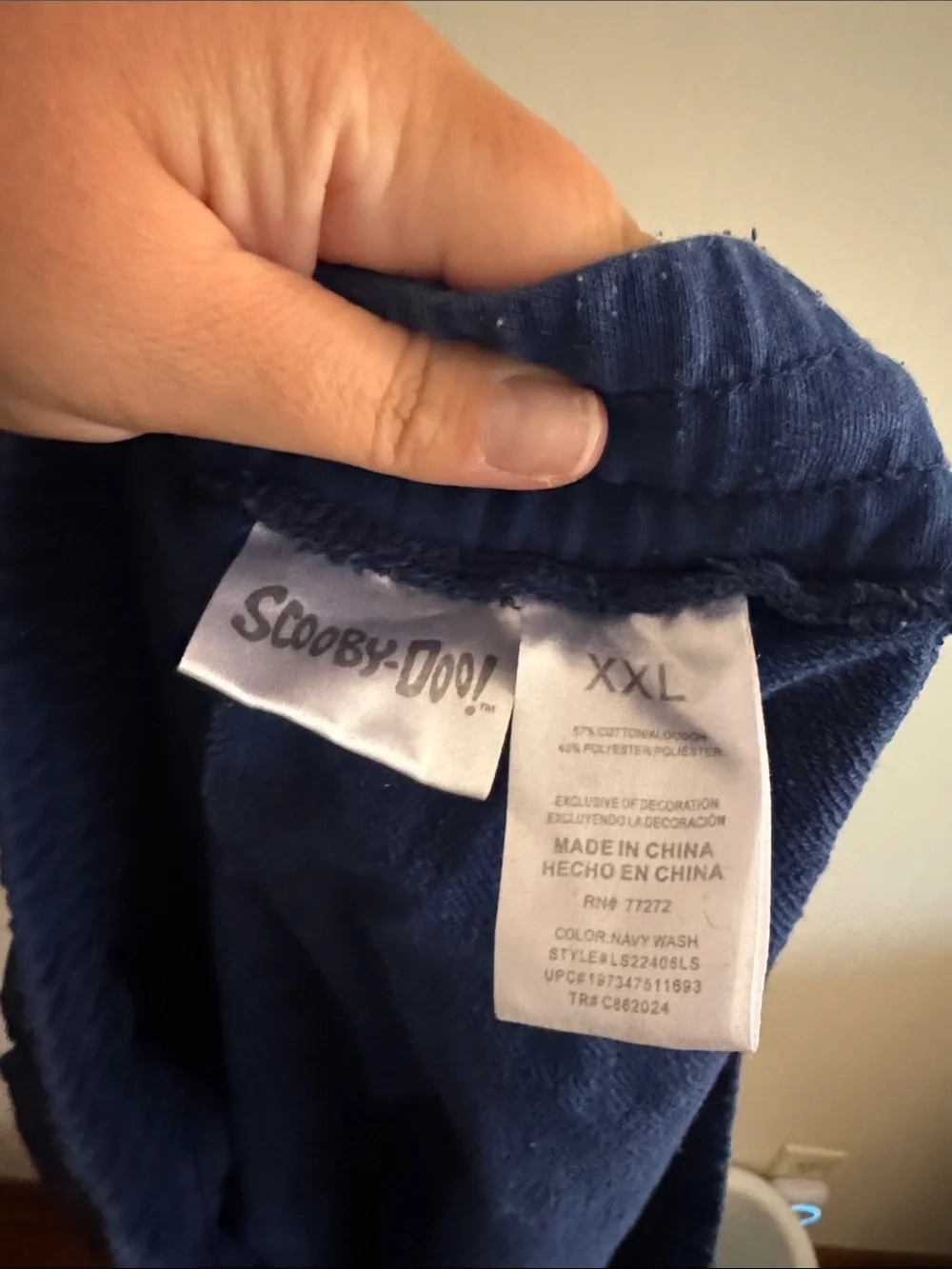 Scooby-Doo Navy Graphic Lounge Shorts XXL